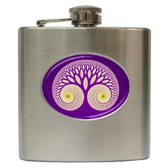 Glynnset Royal Purple Hip Flask (6 Oz) by Alisyart