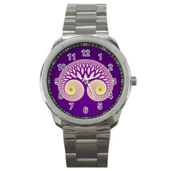 Glynnset Royal Purple Sport Metal Watch