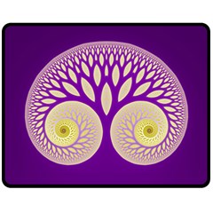 Glynnset Royal Purple Fleece Blanket (medium)  by Alisyart