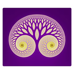 Glynnset Royal Purple Double Sided Flano Blanket (small)  by Alisyart