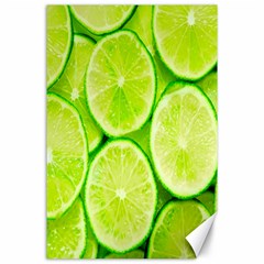 Green Lemon Slices Fruite Canvas 24  X 36 