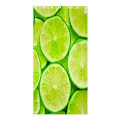 Green Lemon Slices Fruite Shower Curtain 36  X 72  (stall)  by Alisyart