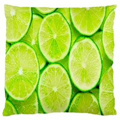 Green Lemon Slices Fruite Large Cushion Case (one Side)