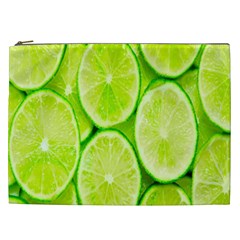 Green Lemon Slices Fruite Cosmetic Bag (xxl) 