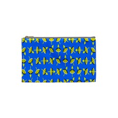 Illusory Motion Of Each Grain Arrow Blue Cosmetic Bag (small) 