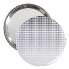 Halftone Simple Dalmatians Black Circle 3  Handbag Mirrors