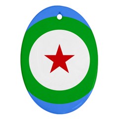 Roundel Of Djibouti Air Force  Ornament (oval) by abbeyz71