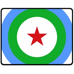 Roundel Of Djibouti Air Force  Fleece Blanket (medium)  by abbeyz71