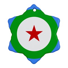 Roundel Of Djibouti Air Force  Snowflake Ornament (two Sides) by abbeyz71