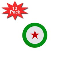 Roundel Of Djibouti Air Force 1  Mini Buttons (10 Pack)  by abbeyz71