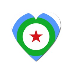 Roundel Of Djibouti Air Force Heart Magnet