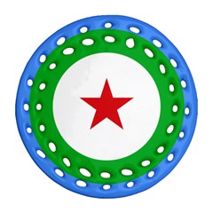 Roundel Of Djibouti Air Force Round Filigree Ornament (two Sides) by abbeyz71