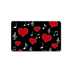 Love Song Magnet (name Card) by Valentinaart