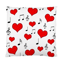 Love Song Pattern Standard Cushion Case (one Side) by Valentinaart