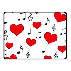 Love Song Pattern Fleece Blanket (small) by Valentinaart