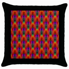 Apophysis Fractal Owl Neon Throw Pillow Case (black) by Nexatart