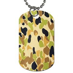 Army Camouflage Pattern Dog Tag (one Side) by Nexatart