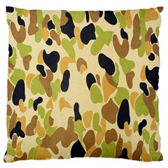 Army Camouflage Pattern Standard Flano Cushion Case (two Sides) by Nexatart