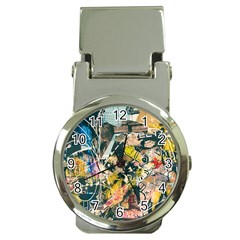 Art Graffiti Abstract Vintage Money Clip Watches by Nexatart