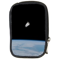 Astronaut Floating Above The Blue Planet Compact Camera Cases by Nexatart