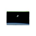 Astronaut Floating Above The Blue Planet Cosmetic Bag (XS) Back