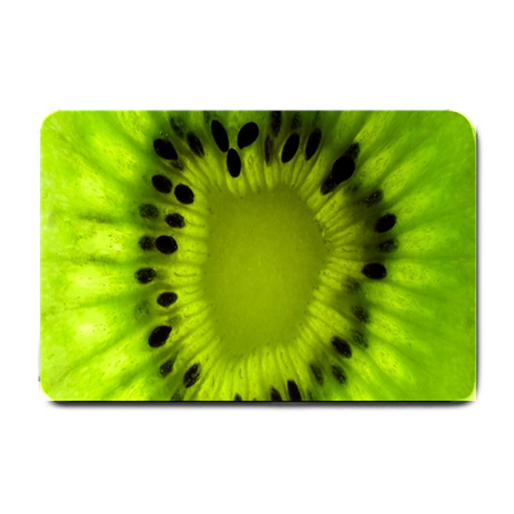 Kiwi Fruit Slices Cut Macro Green Small Doormat 