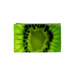 Kiwi Fruit Slices Cut Macro Green Cosmetic Bag (small) 