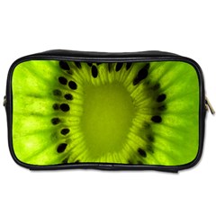 Kiwi Fruit Slices Cut Macro Green Toiletries Bags 2-side