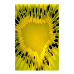 Kiwi Fruit Slices Cut Macro Green Yellow Shower Curtain 48  X 72  (small) 