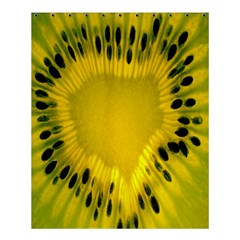 Kiwi Fruit Slices Cut Macro Green Yellow Shower Curtain 60  X 72  (medium)  by Alisyart