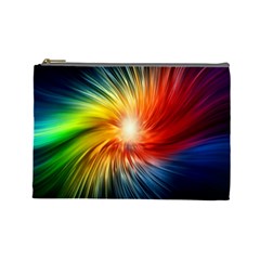 Lamp Light Galaxy Space Color Cosmetic Bag (large)  by Alisyart