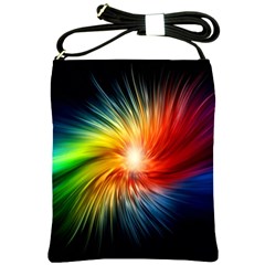 Lamp Light Galaxy Space Color Shoulder Sling Bags by Alisyart