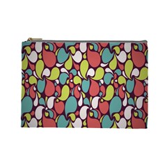 Leaf Camo Color Flower Cosmetic Bag (large) 