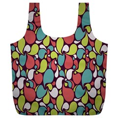 Leaf Camo Color Flower Full Print Recycle Bags (l)  by Alisyart