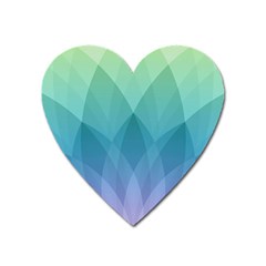 Lotus Events Green Blue Purple Heart Magnet by Alisyart