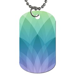 Lotus Events Green Blue Purple Dog Tag (two Sides)