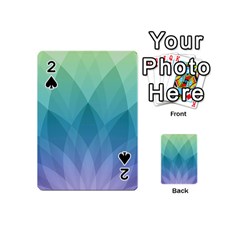 Lotus Events Green Blue Purple Playing Cards 54 (mini) 