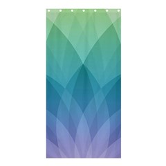 Lotus Events Green Blue Purple Shower Curtain 36  X 72  (stall) 