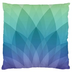 Lotus Events Green Blue Purple Large Cushion Case (two Sides)