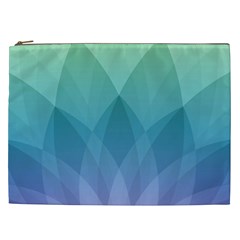 Lotus Events Green Blue Purple Cosmetic Bag (xxl) 