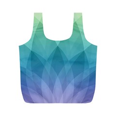 Lotus Events Green Blue Purple Full Print Recycle Bags (m) 