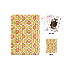 Lime Orange Fruit Slice Color Playing Cards (mini) 