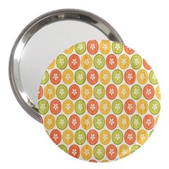 Lime Orange Fruit Slice Color 3  Handbag Mirrors