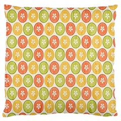 Lime Orange Fruit Slice Color Standard Flano Cushion Case (two Sides) by Alisyart