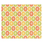 Lime Orange Fruit Slice Color Double Sided Flano Blanket (Small)  50 x40  Blanket Front