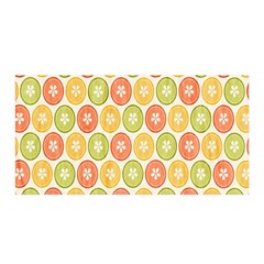 Lime Orange Fruit Slice Color Satin Wrap