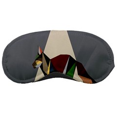 Nature Animals Artwork Geometry Triangle Grey Gray Sleeping Masks