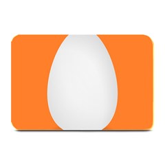 Orange White Egg Easter Plate Mats by Alisyart