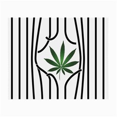 Marijuana Jail Leaf Green Black Small Glasses Cloth by Alisyart