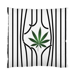 Marijuana Jail Leaf Green Black Standard Cushion Case (one Side)